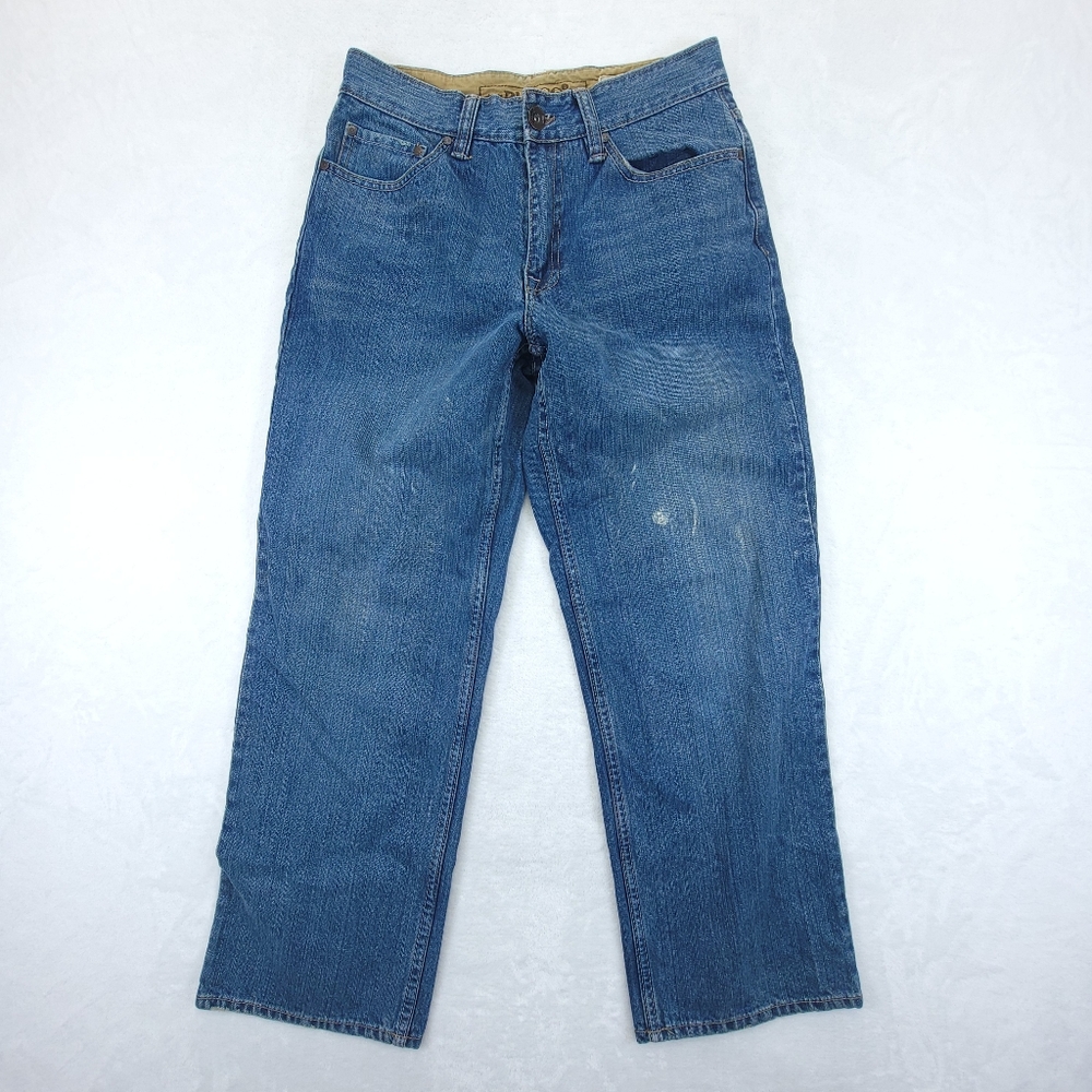 Plugg Jeans Mens 30x30 Denim Blue Straight Fit Relaxed Baggy 90s Y2K